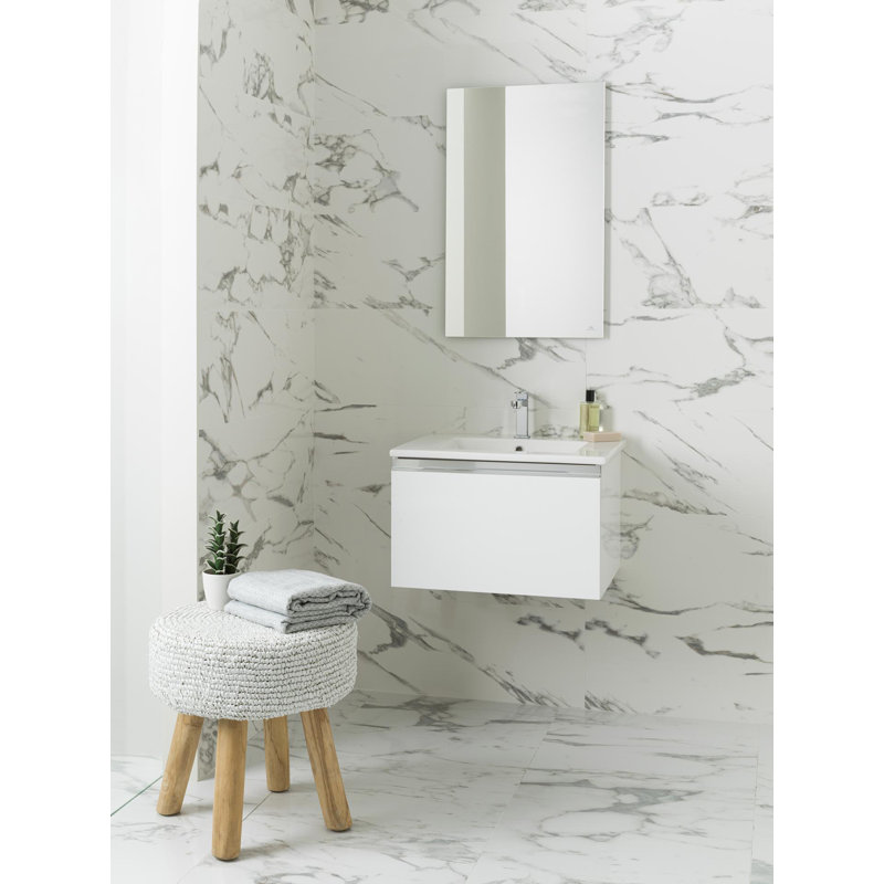 Marne 24.44'' W Single Vanity, White