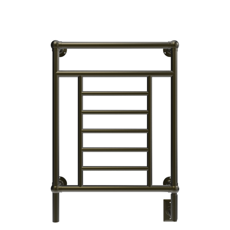 Chauffe-serviettes électrique mural traditionnel, Bronze brossé