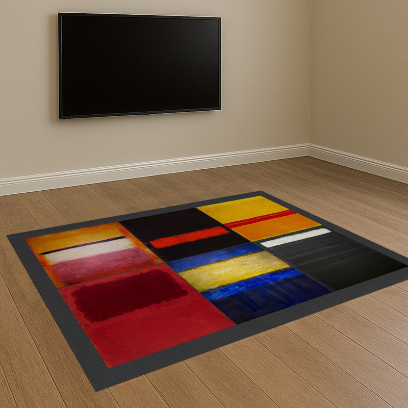 Geometric Area Rug, Rectangle 90 x 150 cm