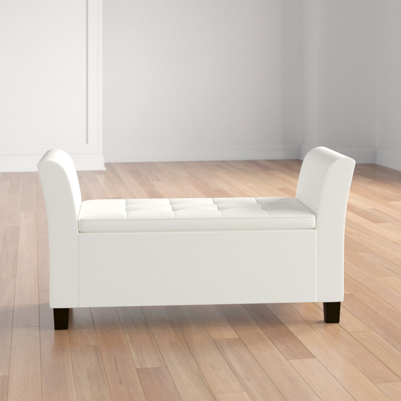 Ashley Storage Bench, White