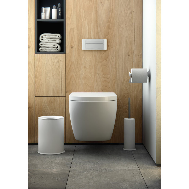 Hampson Wall Mounted Toilet Paper Holder, Matte White