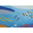 Momeni Playground Ocean Blue Kid Rug Round-104294677