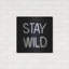 Ebern Designs «Stay Wild In Neon White» par Luxe Portfolio, art mural en métal-1359541570