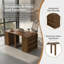 Table de salle à manger pliante en bois extensible, idéale pour les cuisines, les salons et les salles de conférence