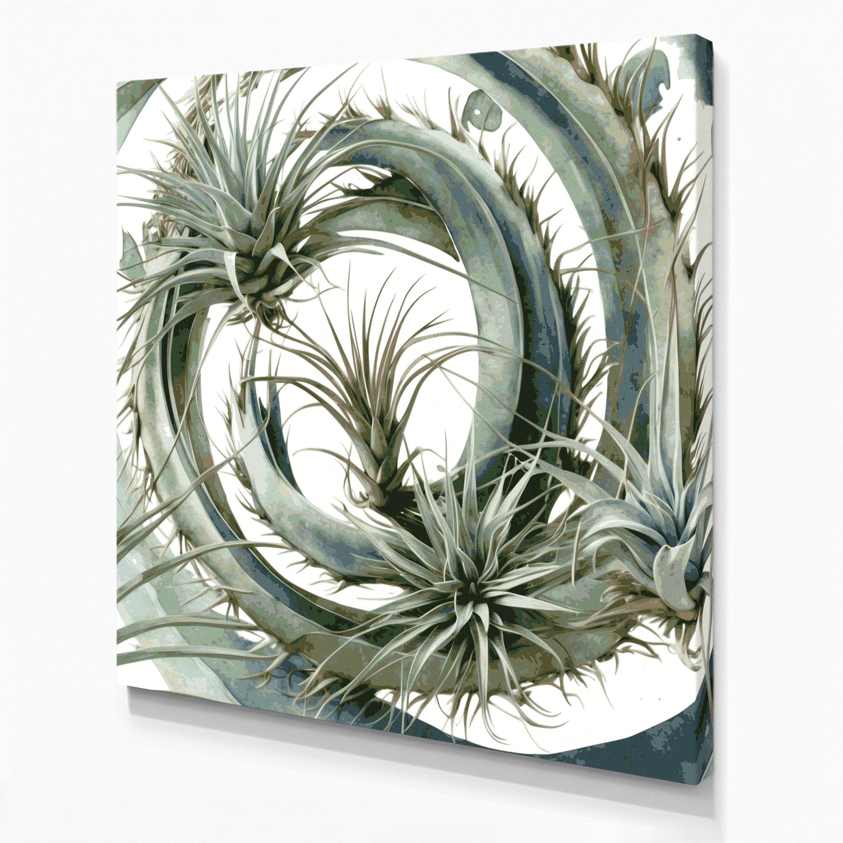 Dakota Fields Botanical Air Plants Beige Canvas Wall Art - Wayfair Canada