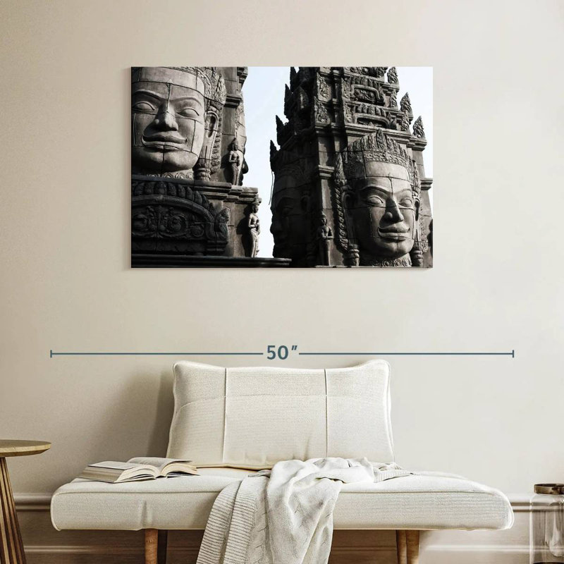 Statues Ravi Angkor, H 26 po x l 39 po