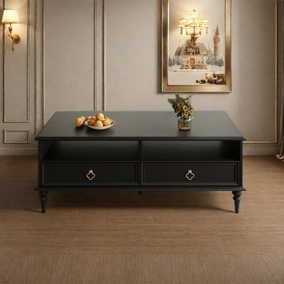 Table basse haut de gamme noire