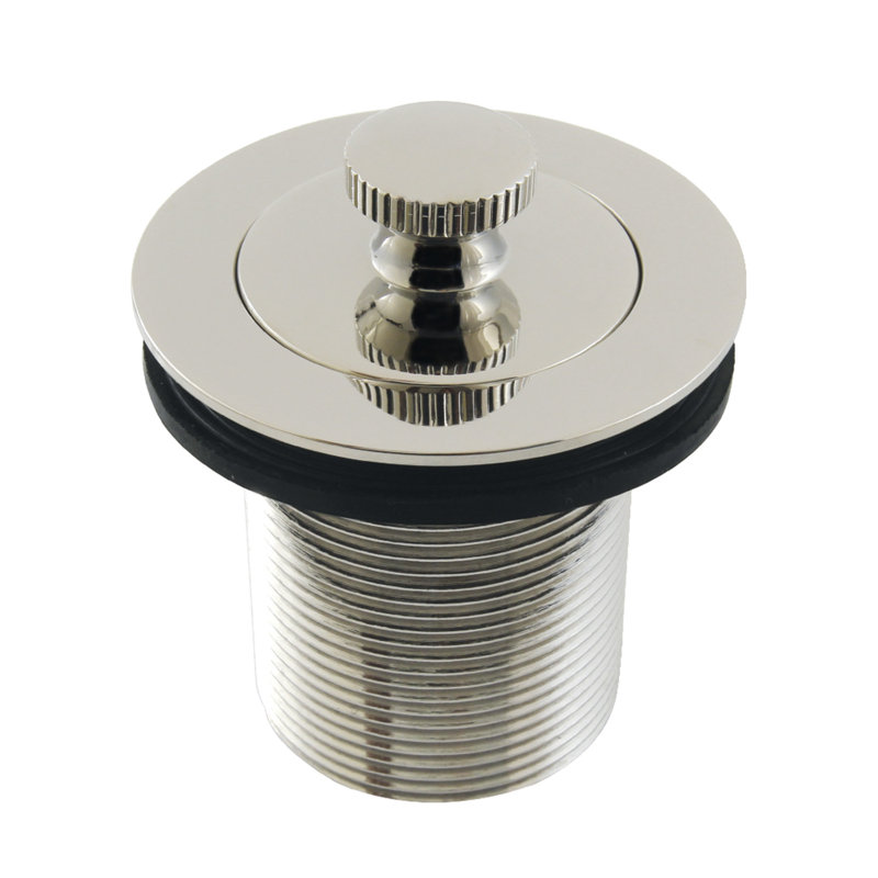 Kingston Brass Made To Match 1-1/2-Inch Lift and Turn Tub Drain with 2-Inch Body Thread, Polished Nickel