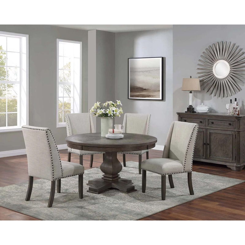 54.4" W DINING TABLE, OAK