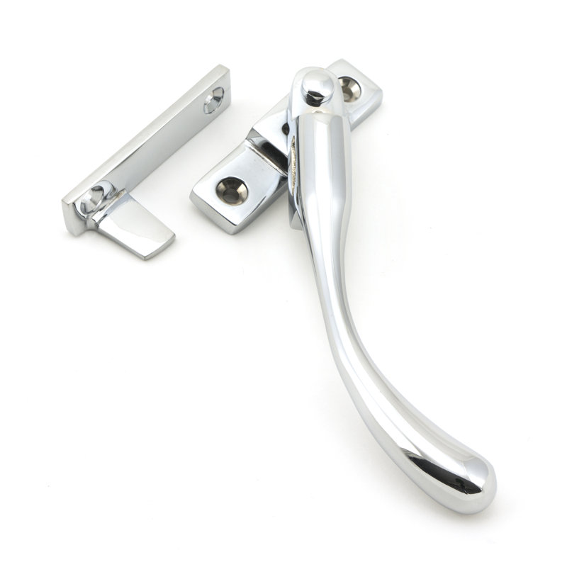 Night-Vent Peardrop Fastener Lock, Polished Chrome