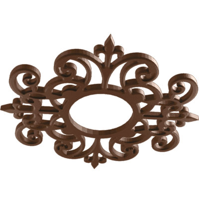 26"OD x 8 1/2"ID x 3/4"P Dijon Architectural Grade PVC Pierced Ceiling Medallion, Copper