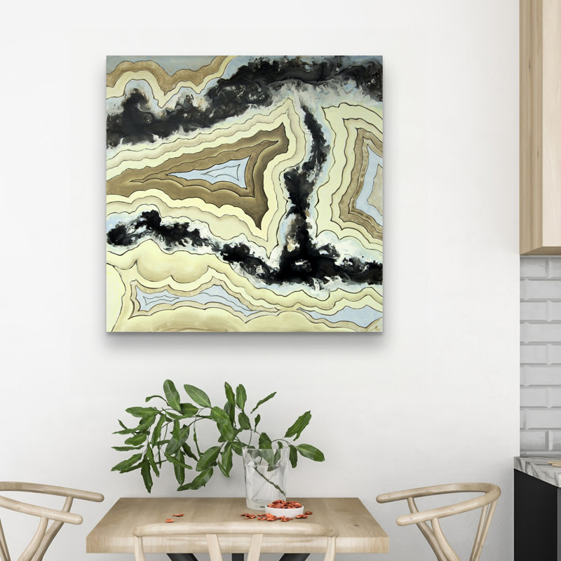 Lace agate - 32"x32" art on canvas