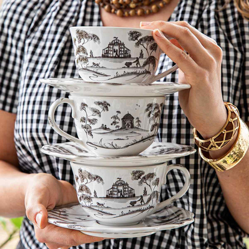 Country Estate Teacup, Flint Gray