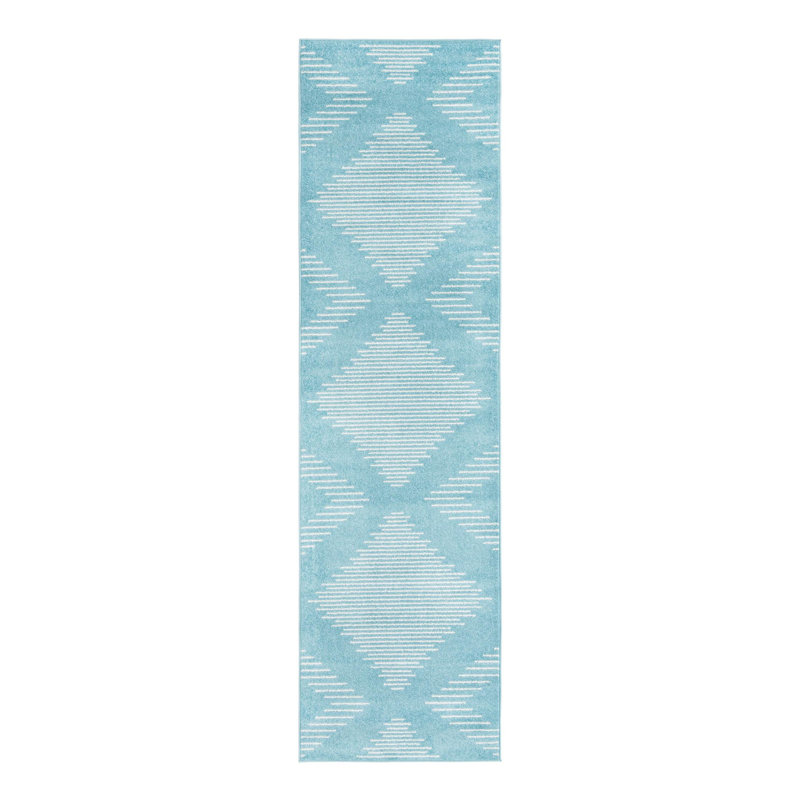 Katlain Geometric Indoor Rug, Runner 3'3" x 12'