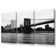 The View Of New York Under Brooklyn Bridge - 3 Piece Wrapped Canvas Print