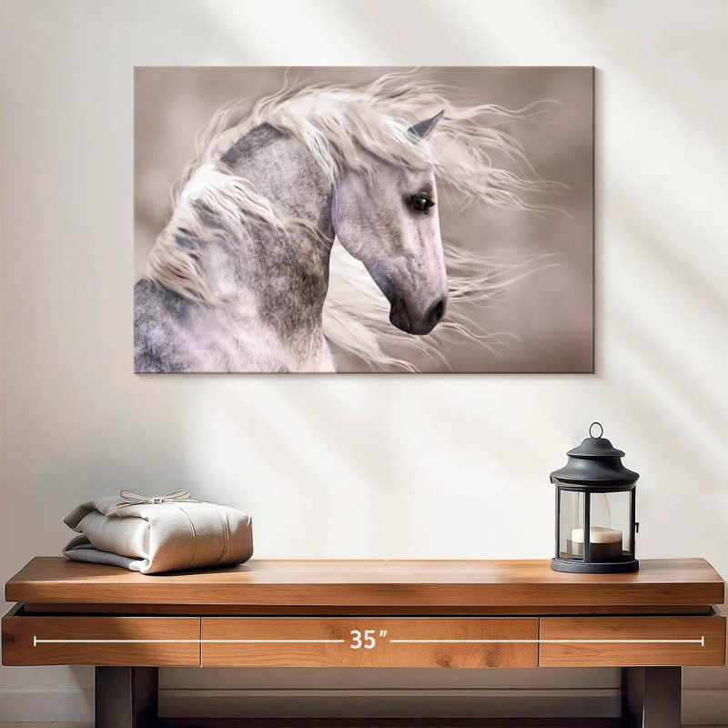 Cheval brun Brampt, H 16 po x l 24 po