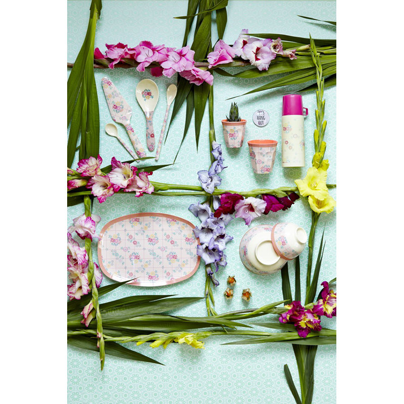 Plaque florale brodée en mélamine 12" Kean