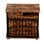 Chenil pour chien avec tiroir sécurisé, style noyer en bois, intérieur / extérieur, cage, deux compartiments de rangement, métal et construction, chiens adultes