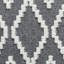 Tapis d'intérieur bleu en polyester tissé à la machine Eliot-655639944