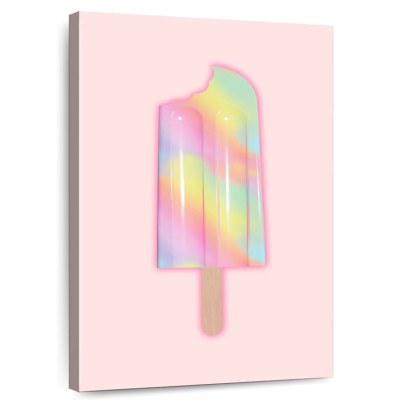 Yarlin Unicorn Popsicle, 51" H x 34" W