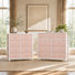 Ensemble de commodes larges en tissu, 8 et 9 tiroirs, pour chambre à coucher et rangement à domicile.