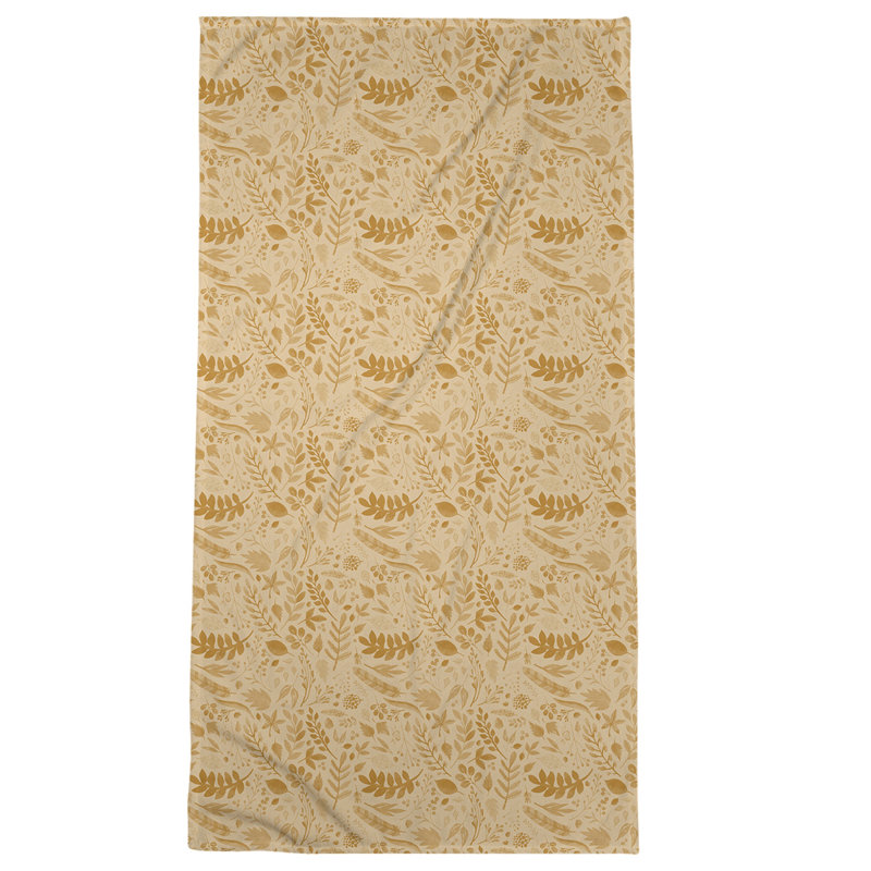 Beach Towel, Light Gold, Microfiber