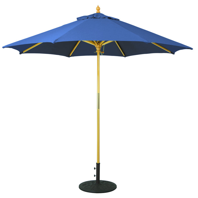Parasol de marché 9 pi Nadasha, Bleu marine Suncrylique