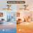 52'' Abs Ceiling Fan Light With Rattan Shade And Remote Control Included