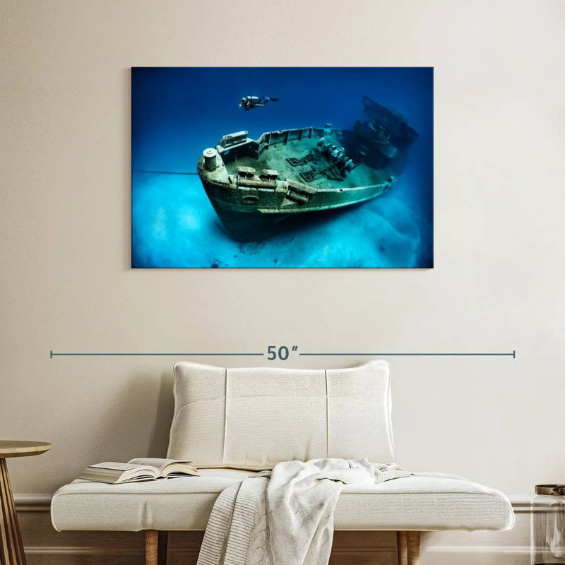 Senne USS Kittiwake Dive, 26" H x 39" W