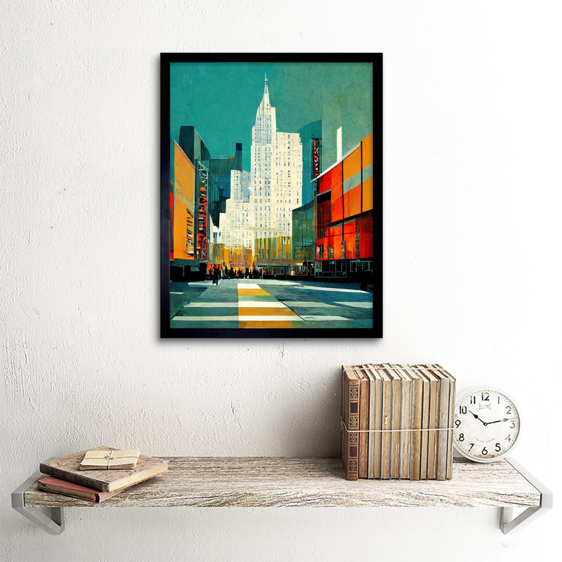 Broadway Manhattan New York Cityscape - Single Picture Frame Print