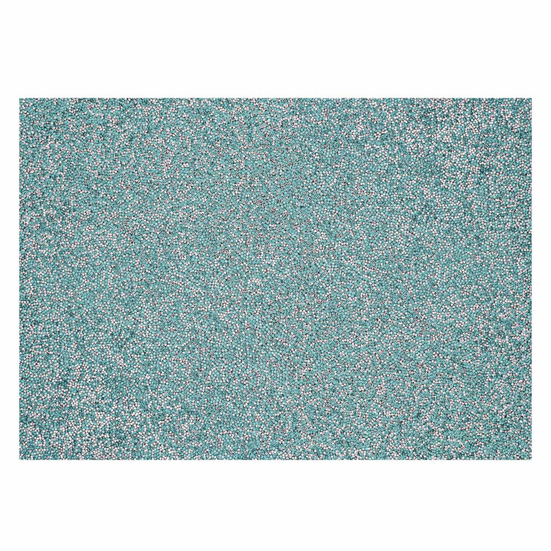 Napperon Sparkles Home Décoration de table 18 x 13 pouces antidérapante, Turquoise