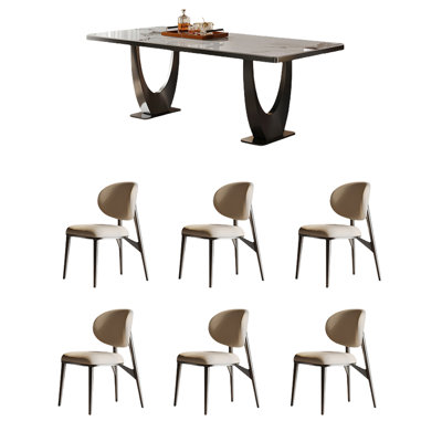 Ensemble de table et chaises de salle à manger haut de gamme