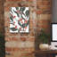  «Colorblock Berry Branch 2» par Emma Scarvey, art mural sur toile, 12 po x 16 po