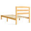 Structure de lit plateforme en bois massif de 12 pouces avec tête de lit, aucun sommier requis et assemblage facile-120380801-120380862