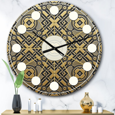 Horloge murale Golden Luxury