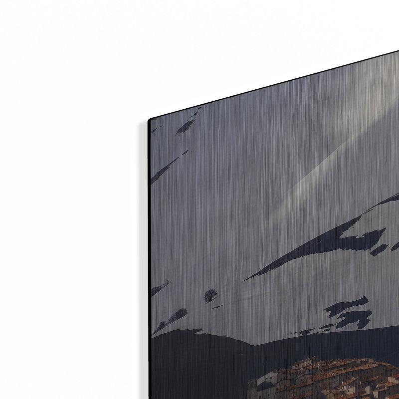 «Ebern Designs», «Late Night on Castleuccio Umbria» par Andy Mumford, art mural en métal, H 24 po x l 36 po