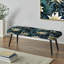 Banc rembourré floral noir Truong-312880835
