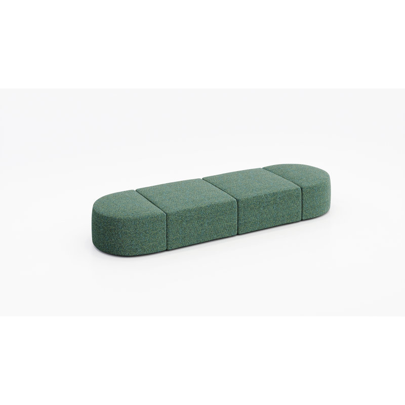 Siège modulaire pour 4 personnes - Tissu, Paon