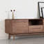 Meuble télé simple en bois massif de noyer noir-107393965