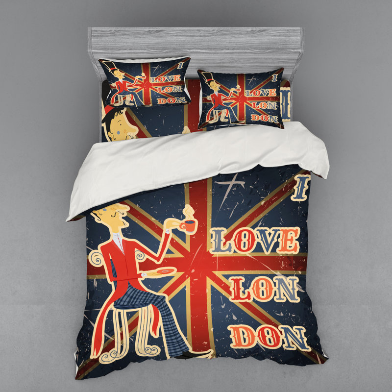 Eclectic Polyester Duvet Cover, Queen Duvet Cover + 3 Additional Pieces