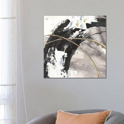 Gilded Arcs II by Chris Paschke - Wrapped Canvas Painting