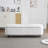 Elegant Ottoman With Spacious Storage Function, White