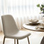 4 - Person Dining Table Sets With 39.5'' Round Table & 4 Upholstered Fabric Chairs-1485764557