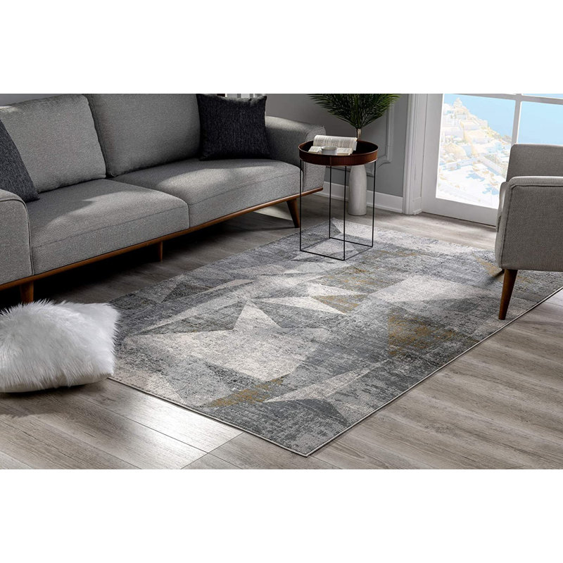 Tapis abstrait gris, Rectangle 8 pi x 11 pi