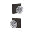 Alexandria Non-Turning Glass Knob with Collins Trim-27776869