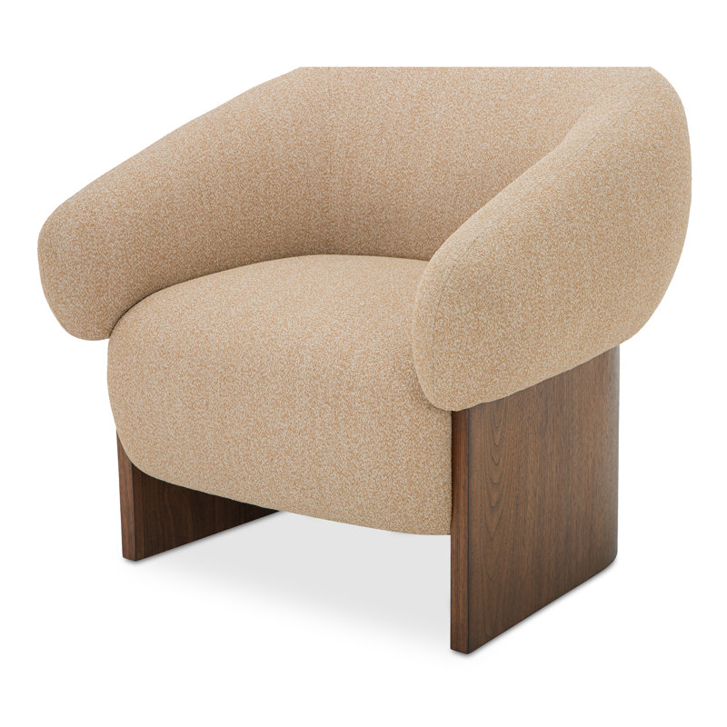 Otto Armchair, Tan Polyester