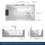 71'' Whirlpool Freestanding Tub Acrylic Soaking Bathtub With Bath Pillow
