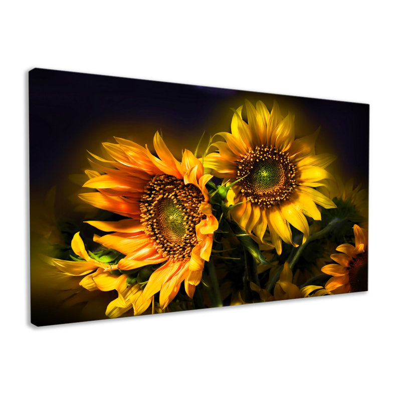 Beautiful Sunflowers - Wrapped Canvas Art Prints, 76cm H x 127cm W x 3.2cm D