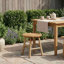  Garden Stool Light Brown Bamboo Modern Seating Natural Round Sturdy-670070594