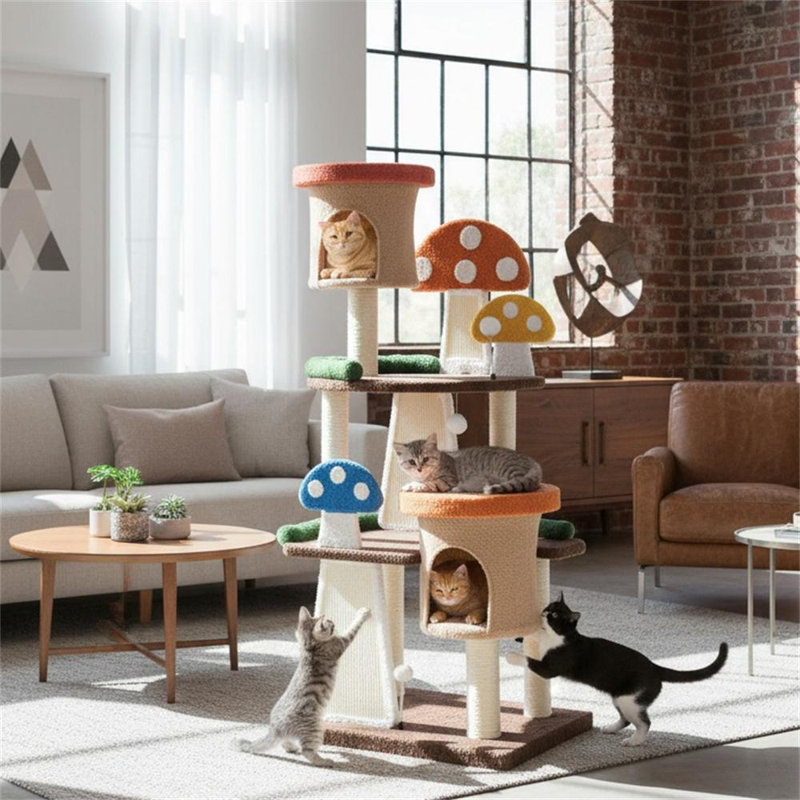 Arbre à chat champignon